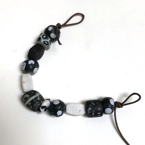 Black and White Beads