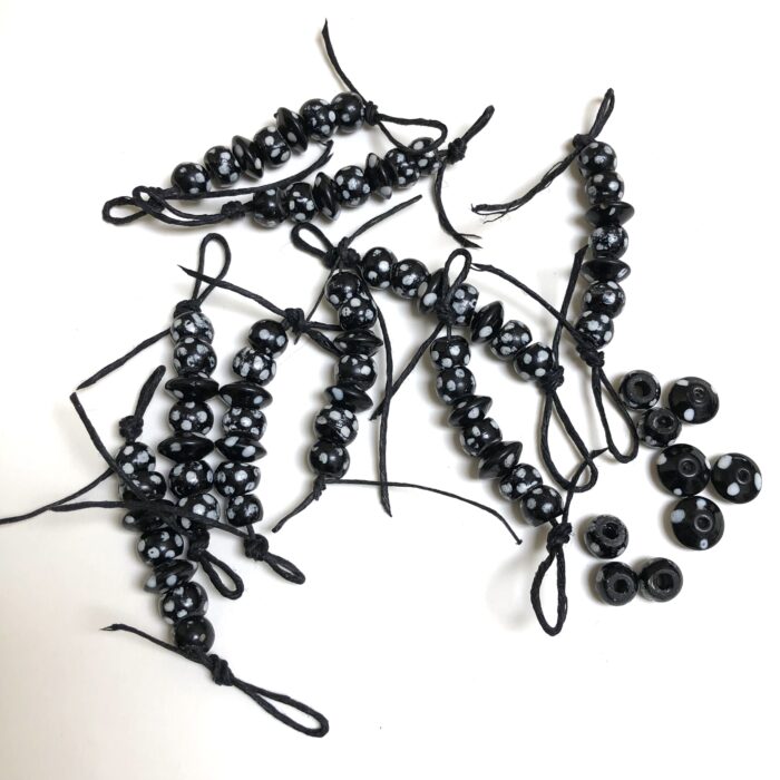 Black and White Beads