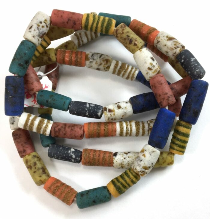 Sandcast Recycled Glass Beads