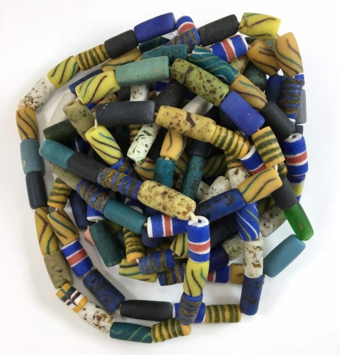 Sandcast Recycled Glass Beads