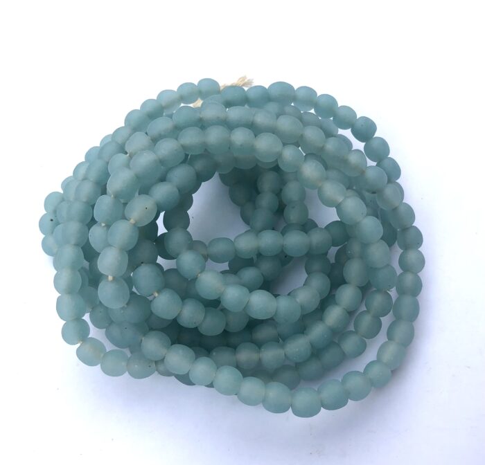 Polished Pastel Recycled Glass Beads
