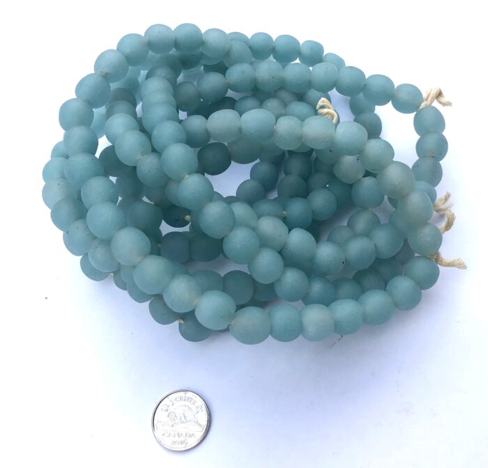 Polished Pastel Recycled Glass Beads