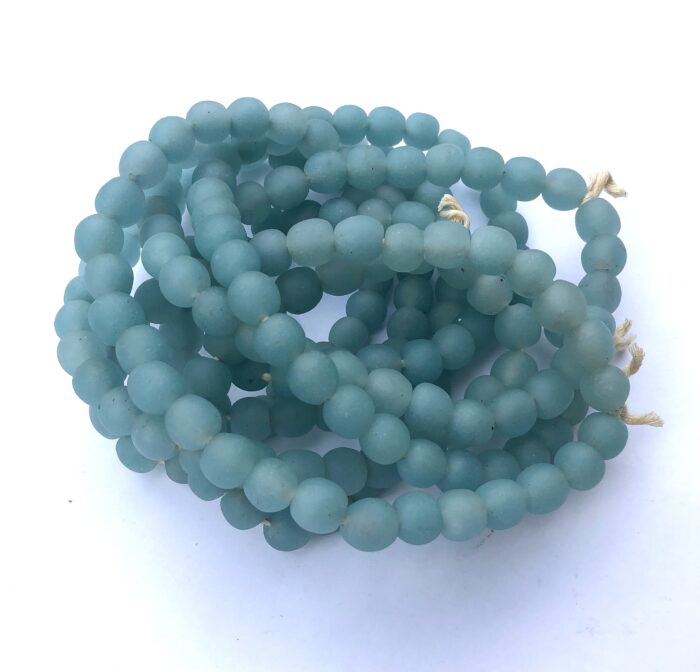 Polished Pastel Recycled Glass Beads