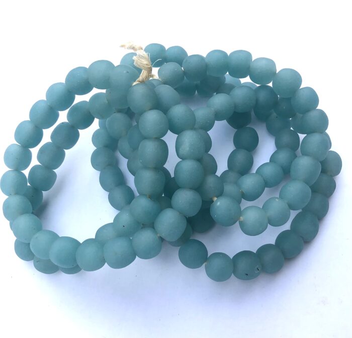 Polished Pastel Recycled Glass Beads