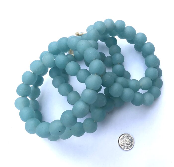 Polished Pastel Recycled Glass Beads