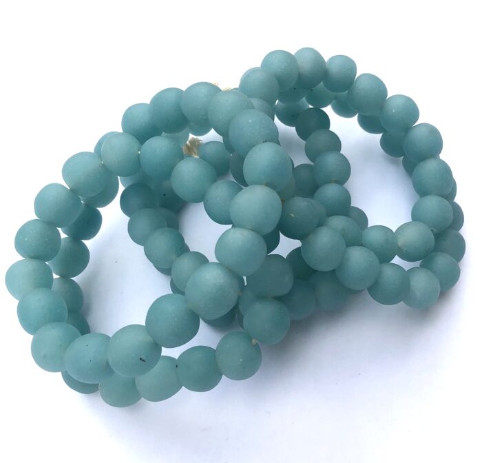 Polished Pastel Recycled Glass Beads