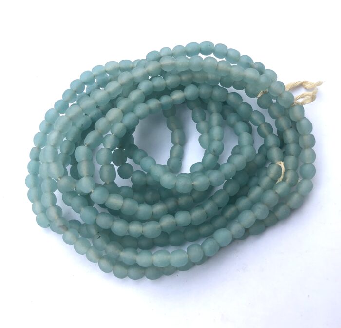 Polished Pastel Recycled Glass Beads