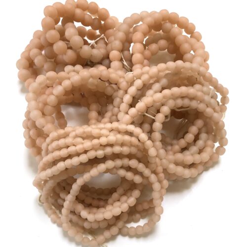 Pastel Blush Pink Recycled Glass Beads