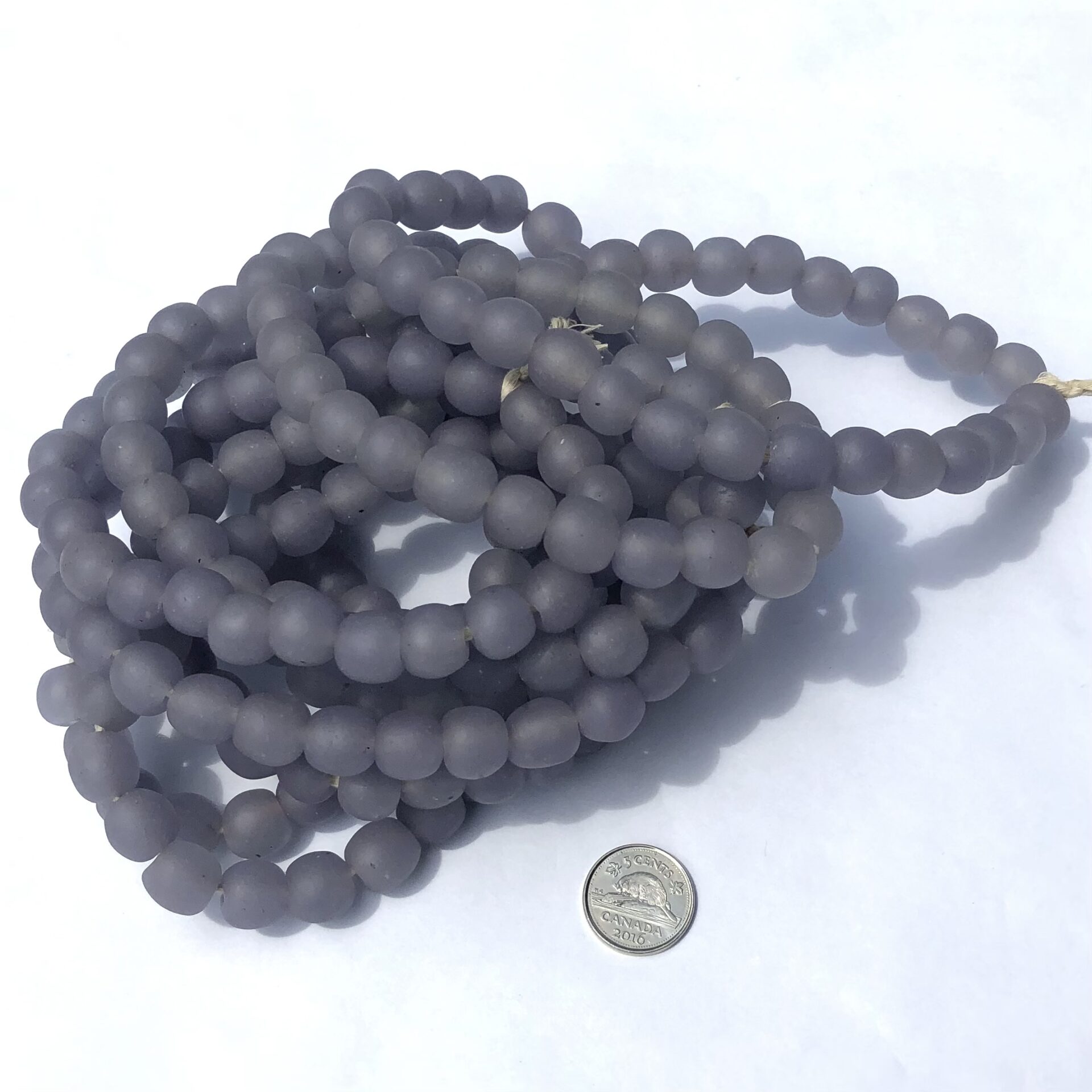 Polished Paster Recycled Glass Beads
