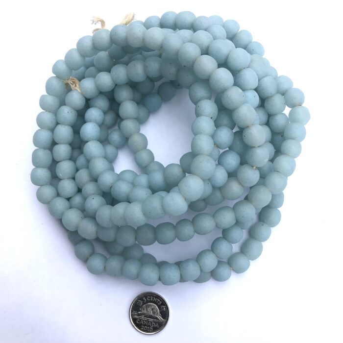 Light Blue Pastel Recycled Glass Beads