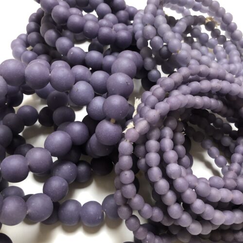 Polished Pastel Recycled Glass Beads