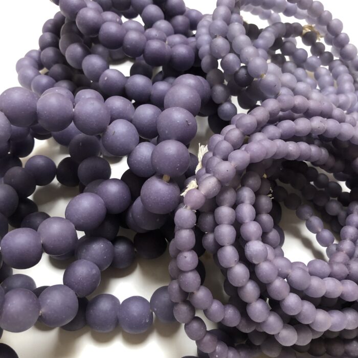 Polished Pastel Recycled Glass Beads