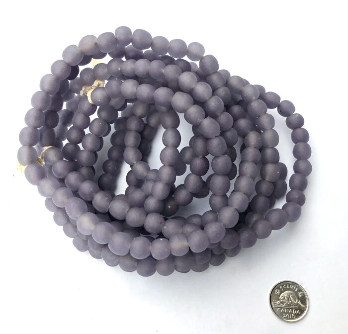 Polished Pastel Recycled Glass Beads
