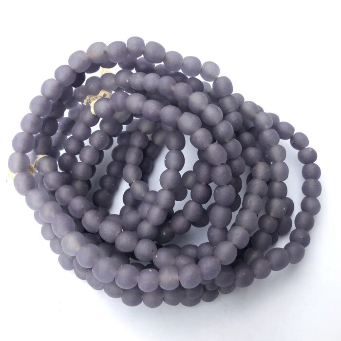 Polished Pastel Recycled Glass Beads