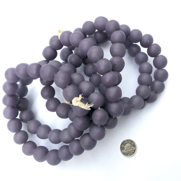 Polished Pastel Recycled Glass Beads