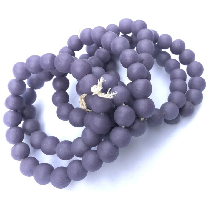 Polished Pastel Recycled Glass Beads
