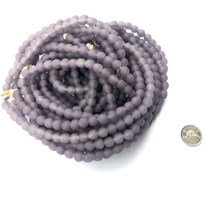 Polished Pastel Recycled Glass Beads