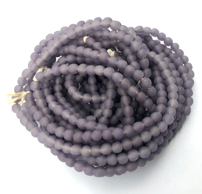 Polished Pastel Recycled Glass Beads