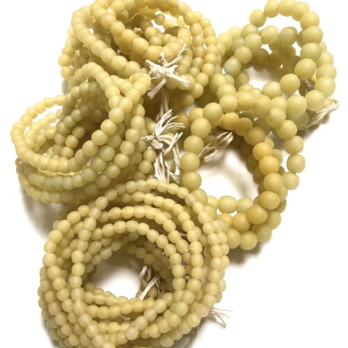 Polished Paster Recycled Glass Beads
