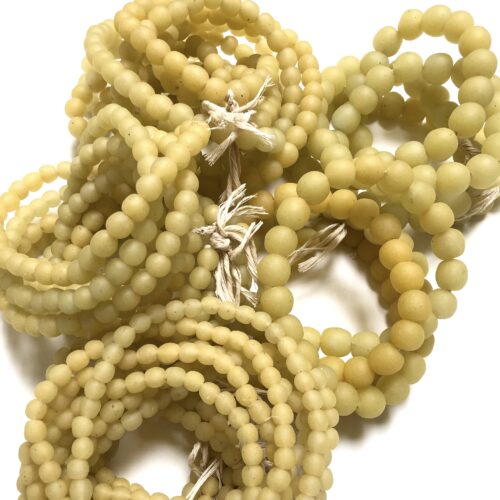 Polished Paster Recycled Glass Beads