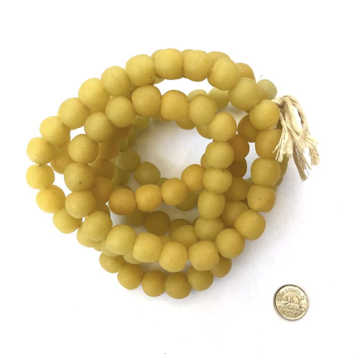 Polished Paster Recycled Glass Beads