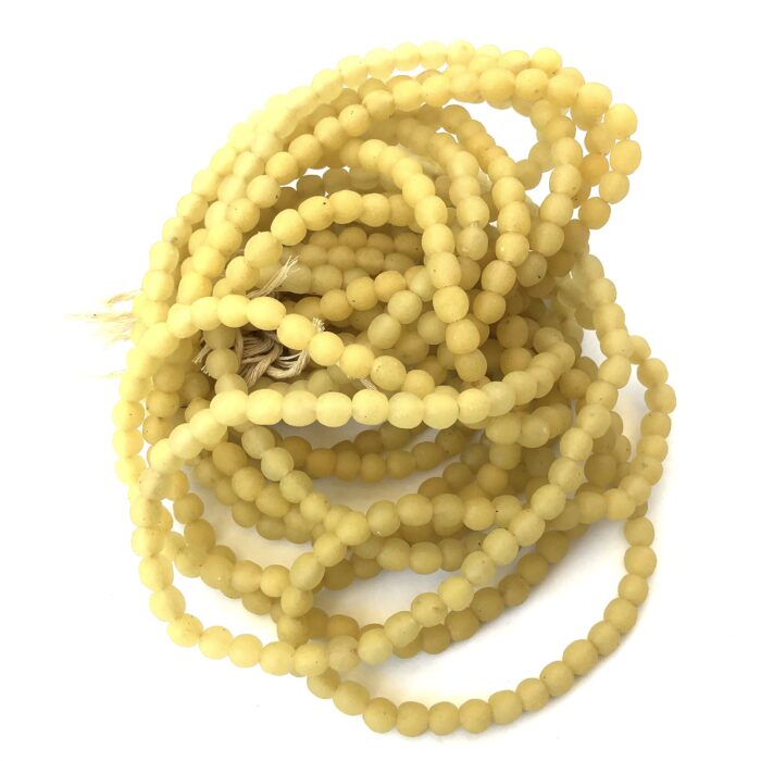 Polished Paster Recycled Glass Beads