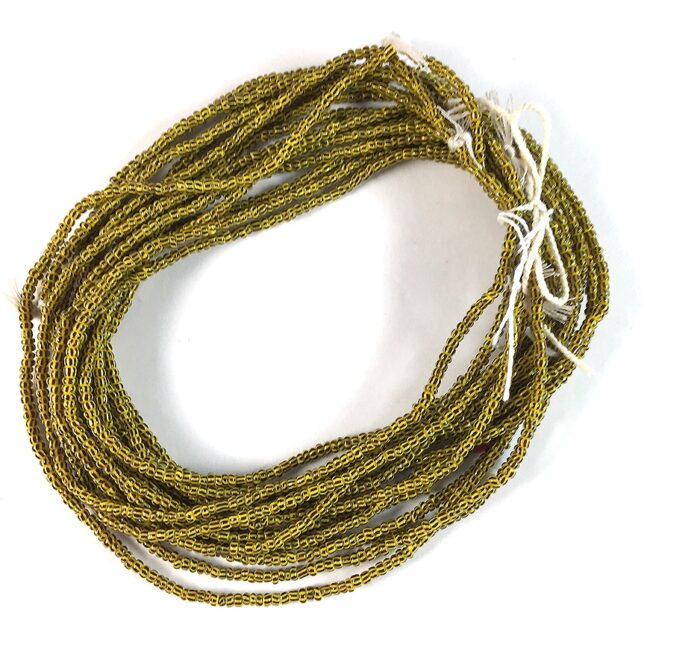 Black+Yellow Tiny Chevron Beads - Image 3