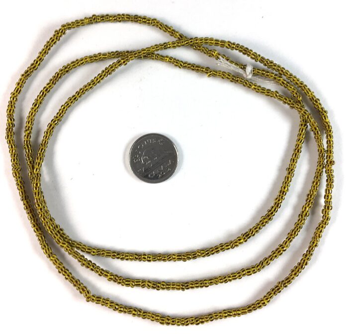 Black+Yellow Tiny Chevron Beads - Image 2