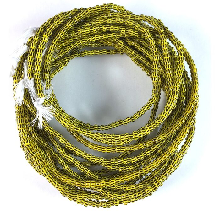 Black+Yellow Small Chevron Beads - Image 3