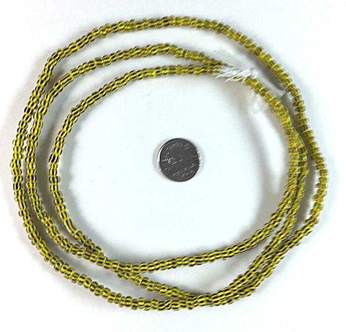 Black+Yellow Small Chevron Beads - Image 2