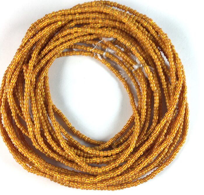 Yellow+Red Small Chevron Beads - Image 2