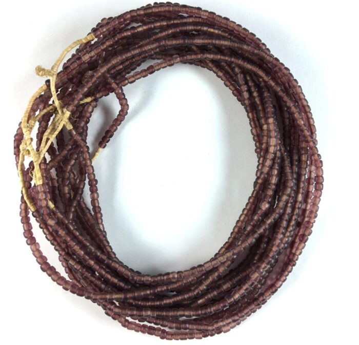 Small Purple- Brown Translucent Glass Beads