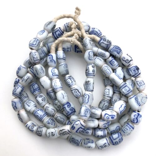 Delph Blue Porcelain Beads