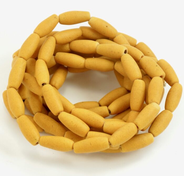 Sunflower Yellow Recycled Glass Beads