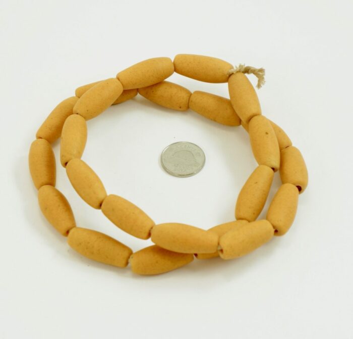 Sunflower Yellow Recycled Glass Beads - Image 3