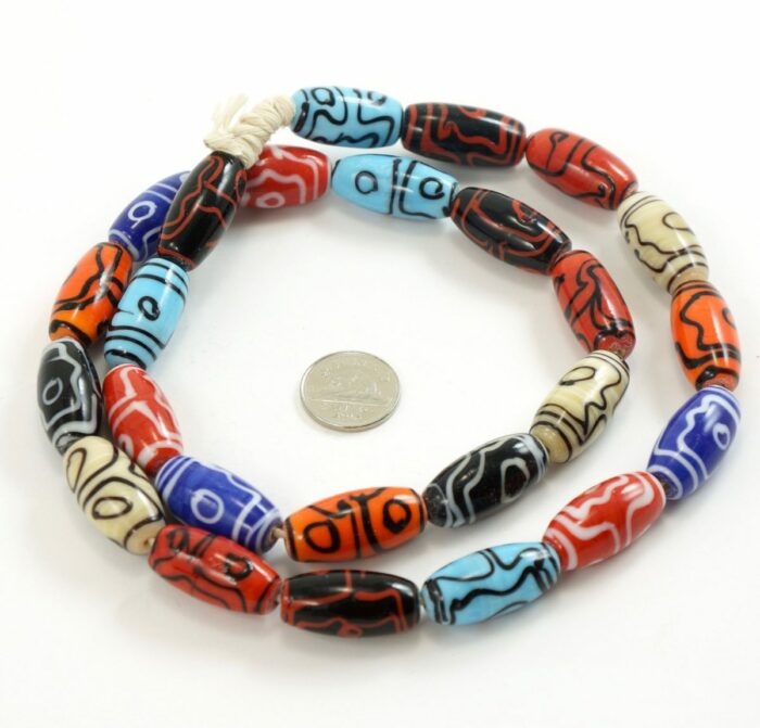 Large Indian Glass Beads - Image 3