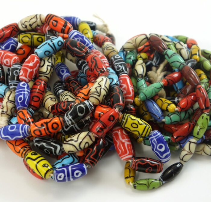 Large Indian Glass Beads - Image 4