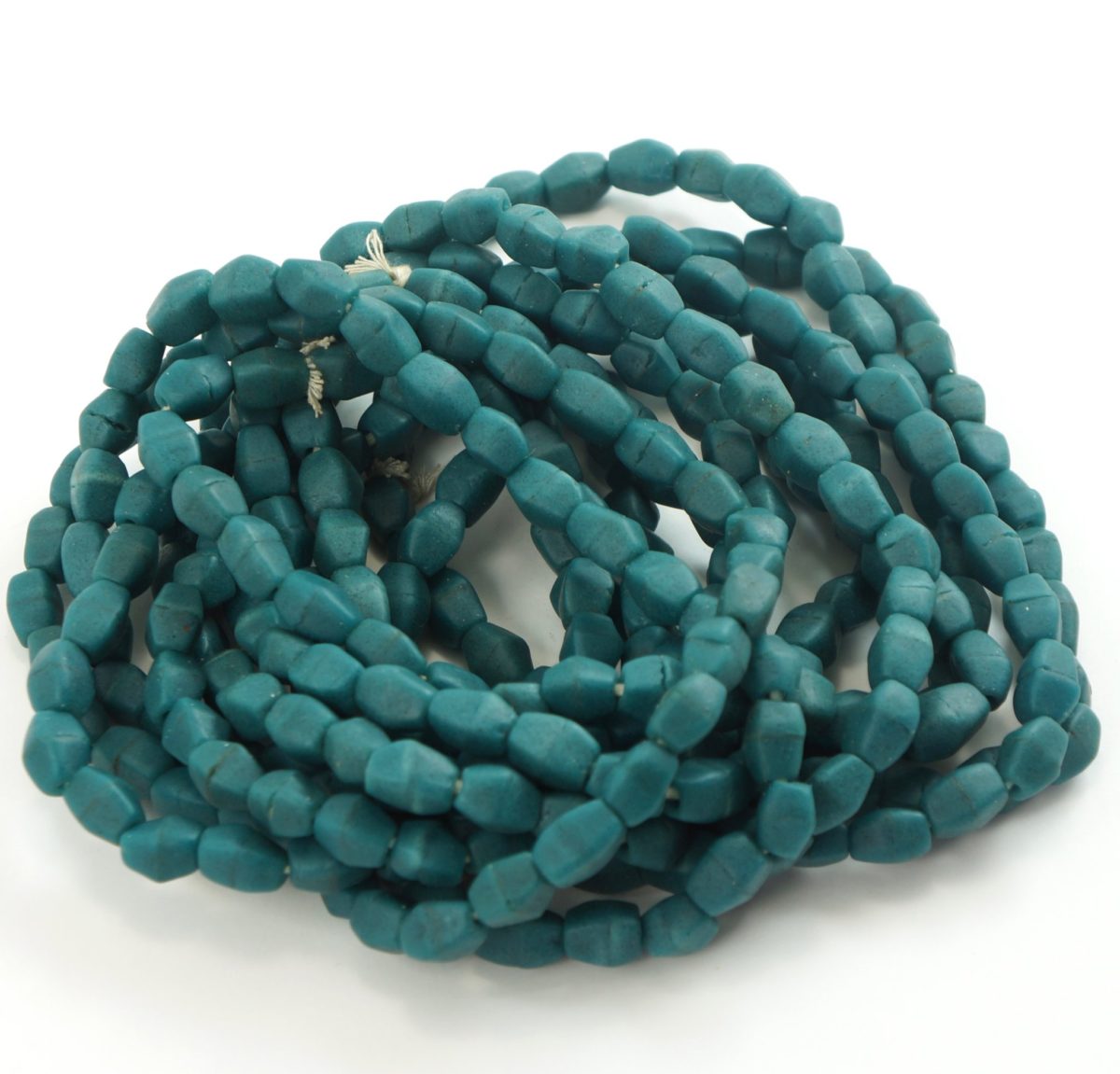Teal Sandcast Beads - Image 2