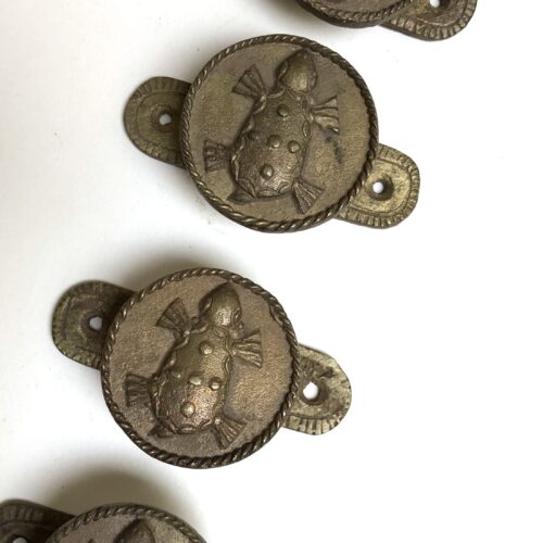 Lost Wax Brass Turtle Handles