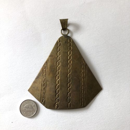 African Brass Penddant