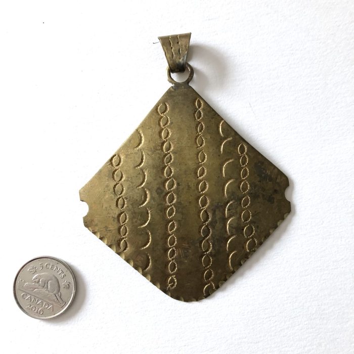 African Brass Penddant