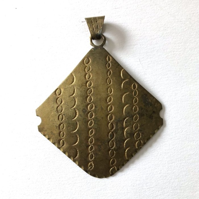 African Brass Penddant