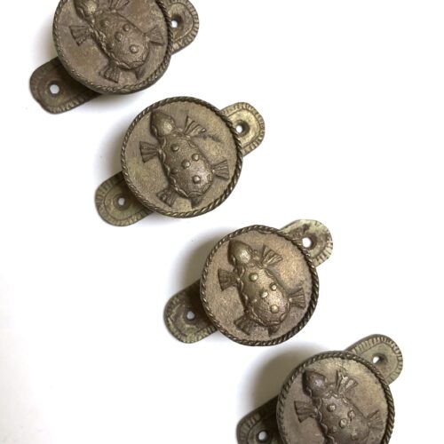 Lost Wax Brass Turtle Handles