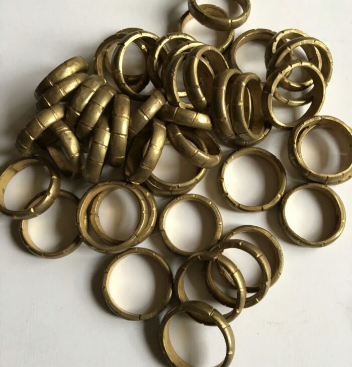 Line Design Brass Ring