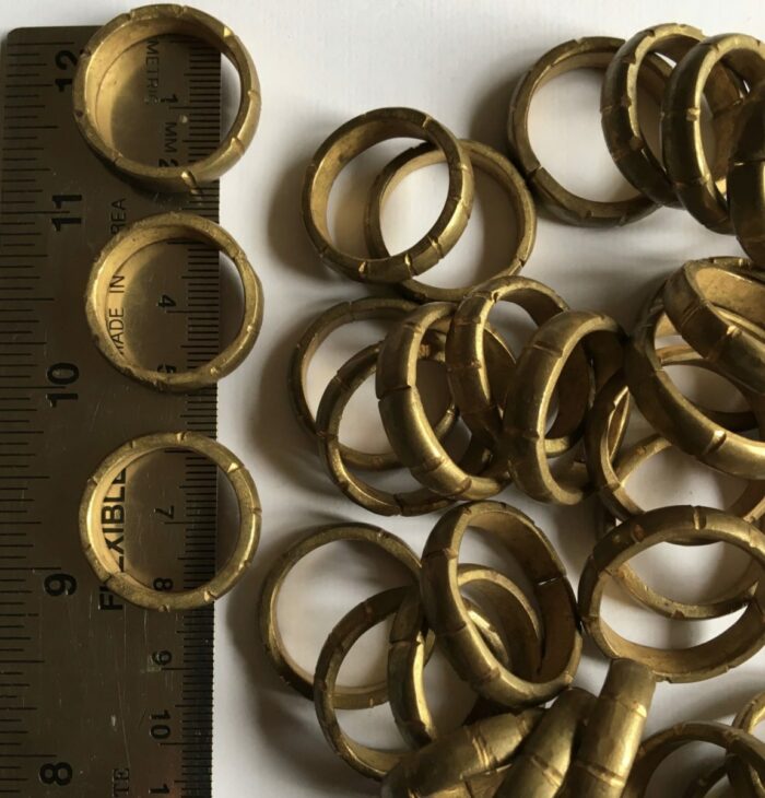 Line Design Brass Ring - Image 3