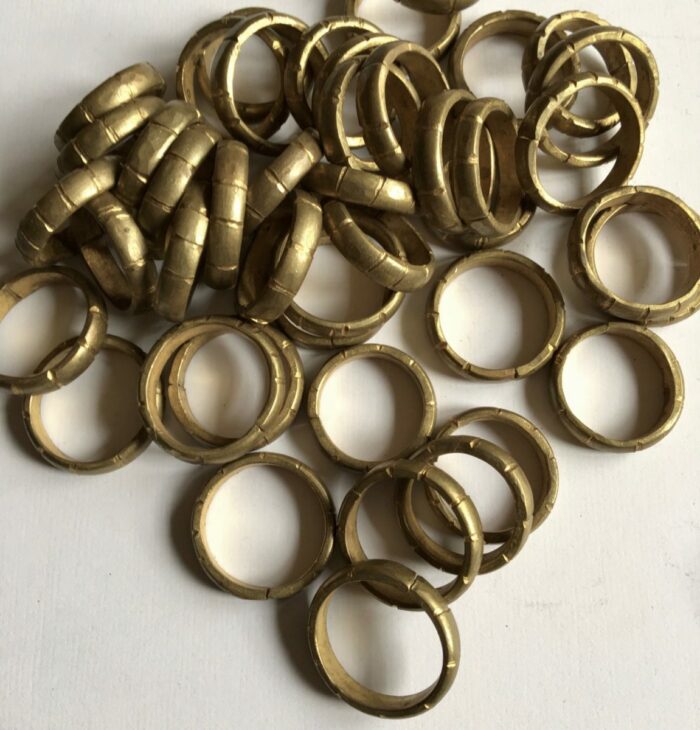 Line Design Brass Ring - Image 2