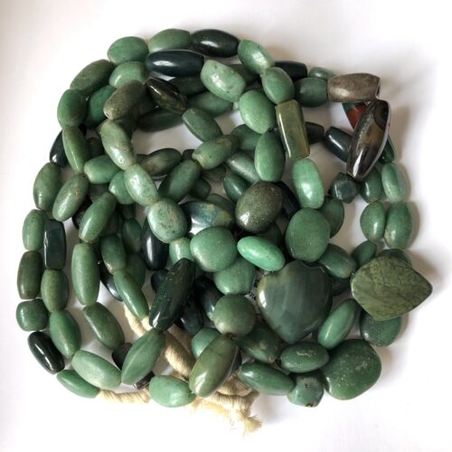 African Green Agate Beads