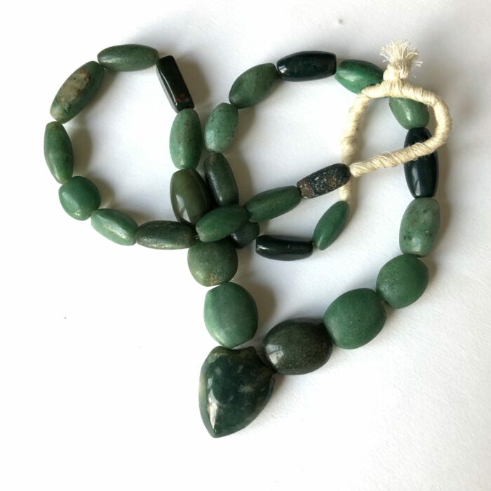 Green African Agate Beads