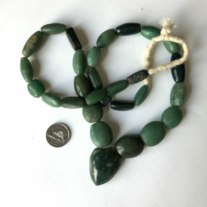 Green African Agate Beads