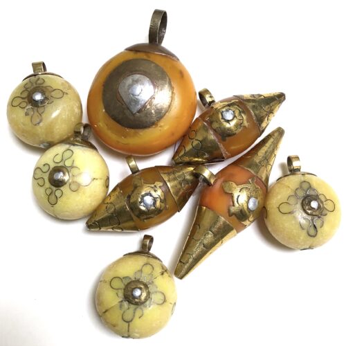 African Amber Pendant